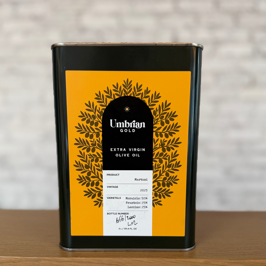 Umbrian Gold Extra Virgin Olive Oil – 3L Tin